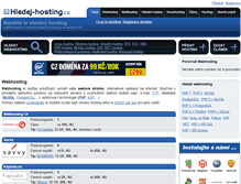 Tablet Screenshot of hledej-hosting.cz